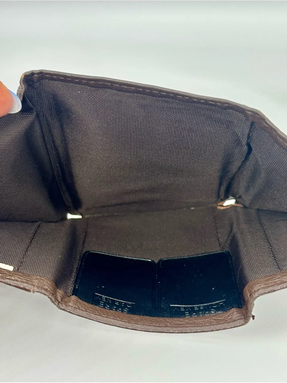 Rolf’s Genuine Cowhide Brown Leather Trifold Wallet Men’s